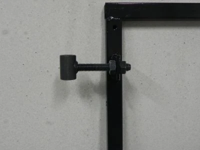 Stalen Poortframe Verstelbaar 120 x 155 cm Zwart - Afbeelding 2